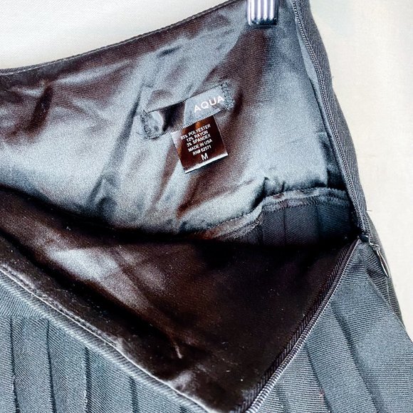 Aqua Pleated Mini Skirt - Picture 4 of 4